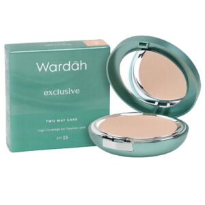 5078 Wardah Exclusive Two Way Cake High Coverage 01 Sheer Pink 12g