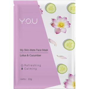 5154 Y O U Mate Face Mask Lotus Cucumber 22g