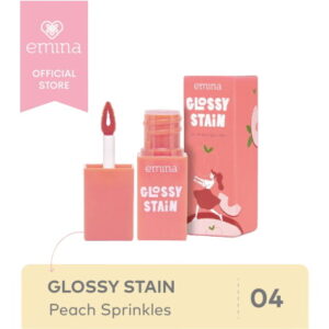 5259 Emina Glossy Stain 04 Peach Sprinkles 3g