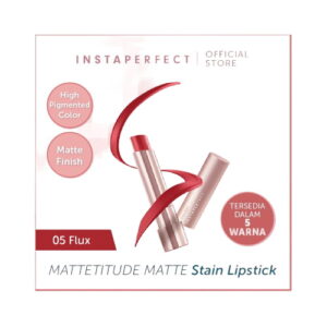 5396 Wardah Instaperfect Mattetitude Lipstik 05 Flux 3 5g