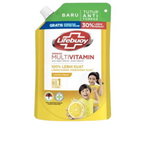 5508 Lifebuoy Sabun Mandi Cair Lemon Fresh 400ml