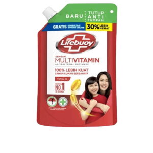 5510 Lifebuoy Sabun Mandi Cair Total10 400ml