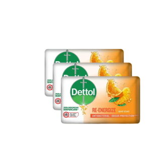 5574 Dettol Sabun Mandi Anti Bakteri Re Energize 3x100g