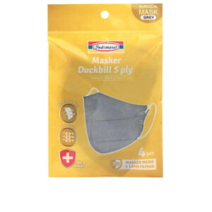 6251 Indomaret Masker Duckbill 5ply Abu Abu 4 S