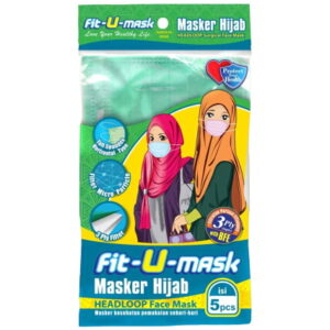 6262 Fit U Mask Masker Surgical Hijab 5 S 3ply