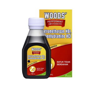 6572 Woods Obat Batuk Liquid Peppermint Antitussive Btl 60ml