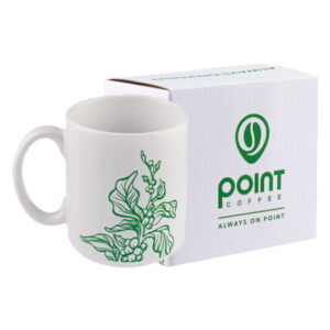 7162 Point Coffee Mug Nk White