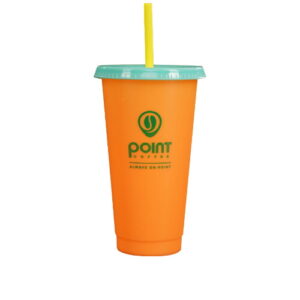 7174 Point Coffee Tumbler Changing Colour Cup Orange