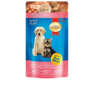 7532 Smartheart Adult Dog Food Pouch Puppy Chicken In Grav 130g