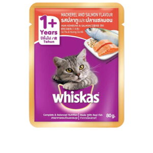 7548 Whiskas Cat Food Mackerel Salmon 80g