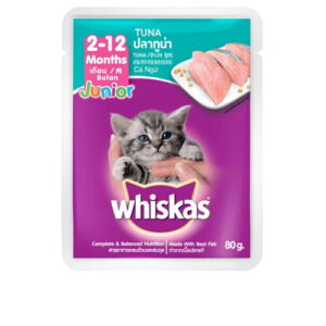 7560 Whiskas Junior Cat Food Kitten Tuna 80g