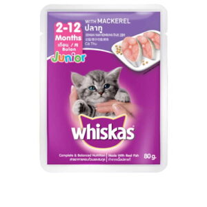7561 Whiskas Junior Cat Food Mackerel 80g