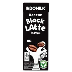 Indomilk Susu Cair Uht Korean Black Latte 180ml