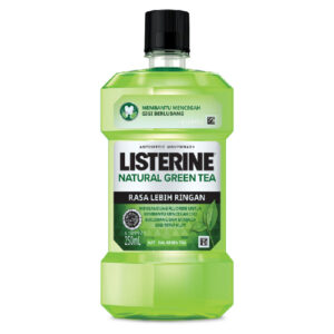 Listerine Mouthwash Antiseptic Natural Green Tea Botol 250ml
