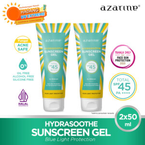 Twin Pack Gel Azarine Hydrasoothe Sunscreen Gel Spf45 Pa