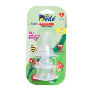 1120 Dodo Nipple Blister Pack 3 Pcs Size L