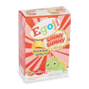 1195 Egoji Chewy Gummy Strawberry Box 5 Sachet 20gr