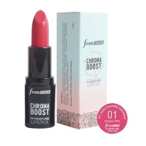 1448 Fem Colour Chroma Boost Himoisture Lipstick 01 Happy Pink 38gr