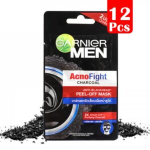 1563 Garnier Men Acno Fight Peel Off Mask Charcoal 2x6ml Paket Isi 12pcs