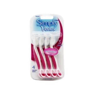 1628 Gillette Simply Venus Elastomer Handle Pink Disposable 4s