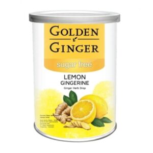 1660 Golden Ginger Can Sugar Free Ginger Herb Drops Lemon 100gr
