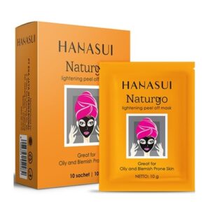 1824 Hanasui Naturgo Black Peel Off Mask 10gr 1 Box Isi 10 Sachet