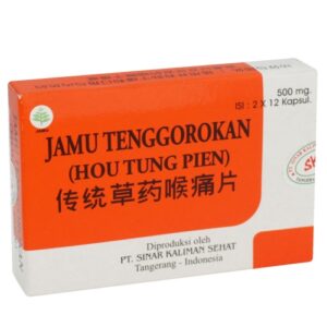 2049 Hou Tung Pien Jamu Tenggorokan 2 Blister 12 Kapsul