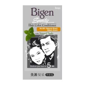 2051 Hoyu Bigen Speedy Hair Color Conditioner Natural Black Slim 881 40gr
