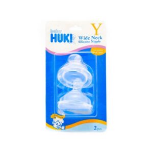 2083 Huki Dot Silicone Wide Neck Blister 2s Y