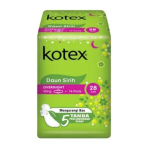 2436 Kotex Daun Sirih Overnight Wing 28cm 14s