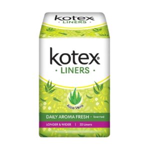 2439 Kotex Liners Aloe Vera Daily Aroma Fresh Longer Wider 32s