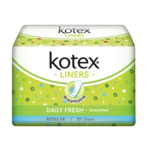 2441 Kotex Liners Daily Fresh Unscented 20s