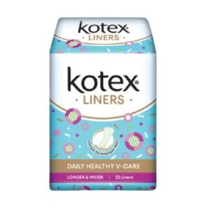 2444 Kotex Liners Daily Healthy Vcare Longer Wider 32s