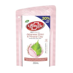 2547 Lifebuoy Antibacterial Body Wash Japanese Shiso And Mineral Clay Refill 250ml