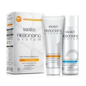 2738 Makarizo Rebonding System Hair Straightening Kit Curly Hair