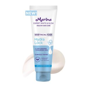 2848 Marina Expert White Glow Whip Facial Foam Hydra Lock 100ml
