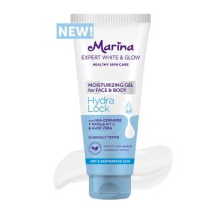 2850 Marina Expert White Glow Moisturizing Gel For Face And Body Hydra Lock 170ml