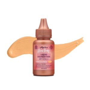 2856 Marina Glow Ready Liquid Foundation Spf15 Pa Natural Beige 20ml