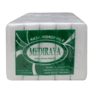2899 Mediraya Kasa Hidrophile 4 Yard X 10cm 10 Bungkus 5 Rol