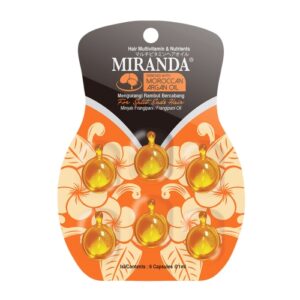 2990 Miranda Hair Vitamin Blister Frangipani Oil 6 Capsules 1ml