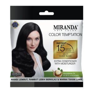 2992 Miranda Hair Color Temptation Classy Black Mct1 20ml