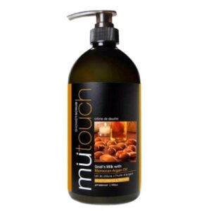 3203 Mutouch Shower Scrub Pump Bottle Argan Oil And Walnut 940ml