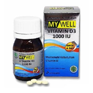 3238 Mywell Vitamin D3 1000iu 20 Tablet