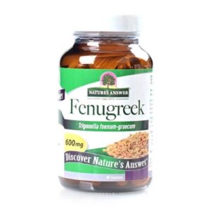 3346 Natures Answer Fenugreek Seed Nature 600mg 90 Vegan Capsules