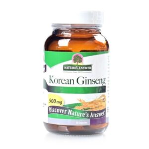 3349 Natures Answer Korean Ginseng Root 500mg 50 Vegan Capsules