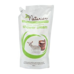 3353 Naturian Shower Cream Pure Goat Milk Refill Pack 900ml