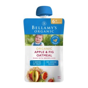 337 Bellamys Organic Apple Fig Oatmeal 120gr