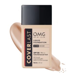 3644 Omg Oh My Glam Coverlast Liquid Foundation 31 W Beige 25ml