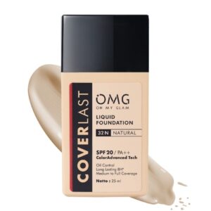3647 Omg Oh My Glam Coverlast Liquid Foundation 32 N Natural 25ml