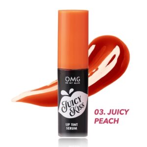 3651 Omg Oh My Glam Juicy Kiss Lip Tint Serum 03 Juicy Peach